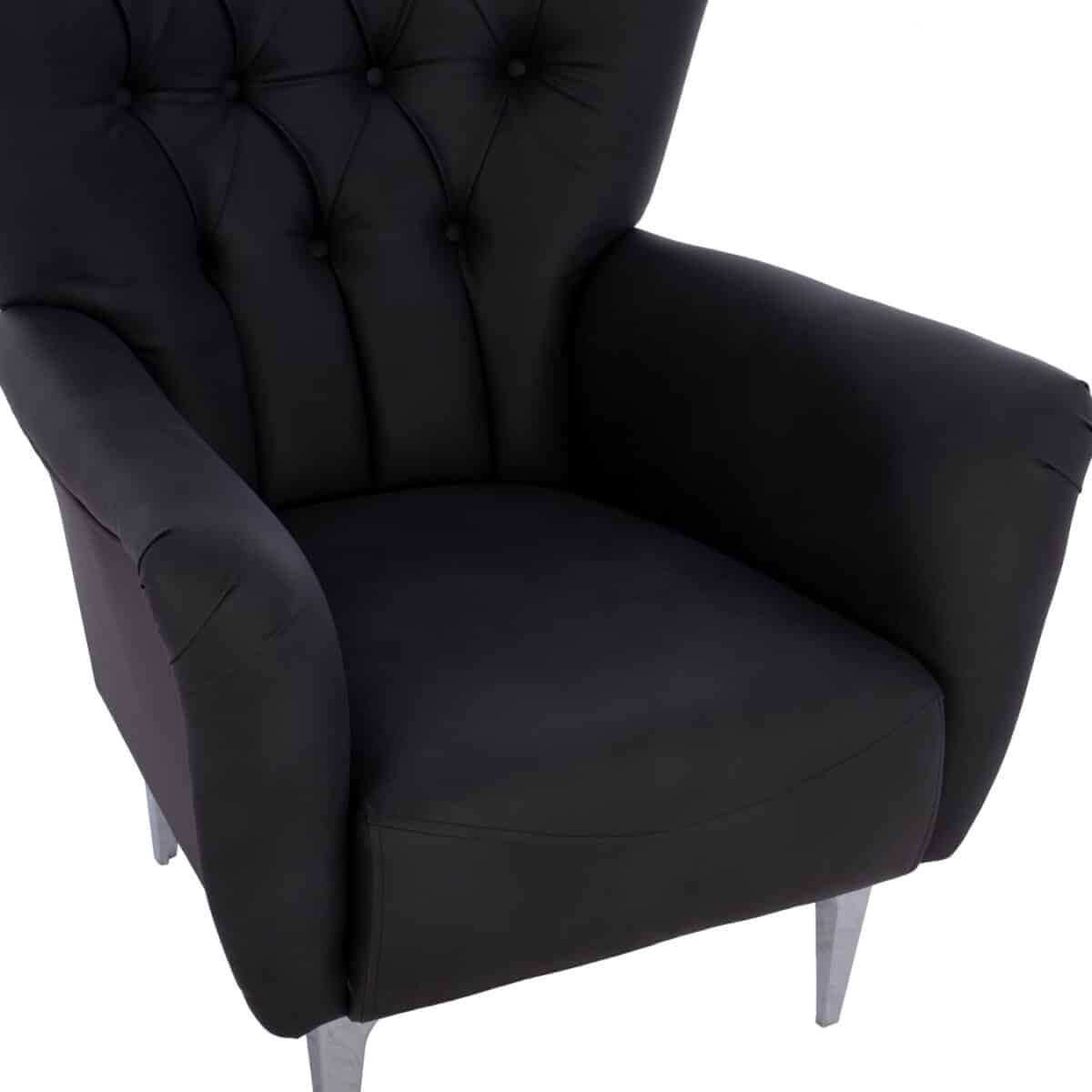 polythrona-mperzera-t-chesterfield-se-ch-7 ΠΟΛΥΘΡΟΝΑ ΜΠΕΡΖΕΡΑ Τ. CHESTERFIELD ΣΕ ΧΡΩΜΑ ΜΑΥΡΟ HM9217.01 87x88x100 εκ. - Image 8