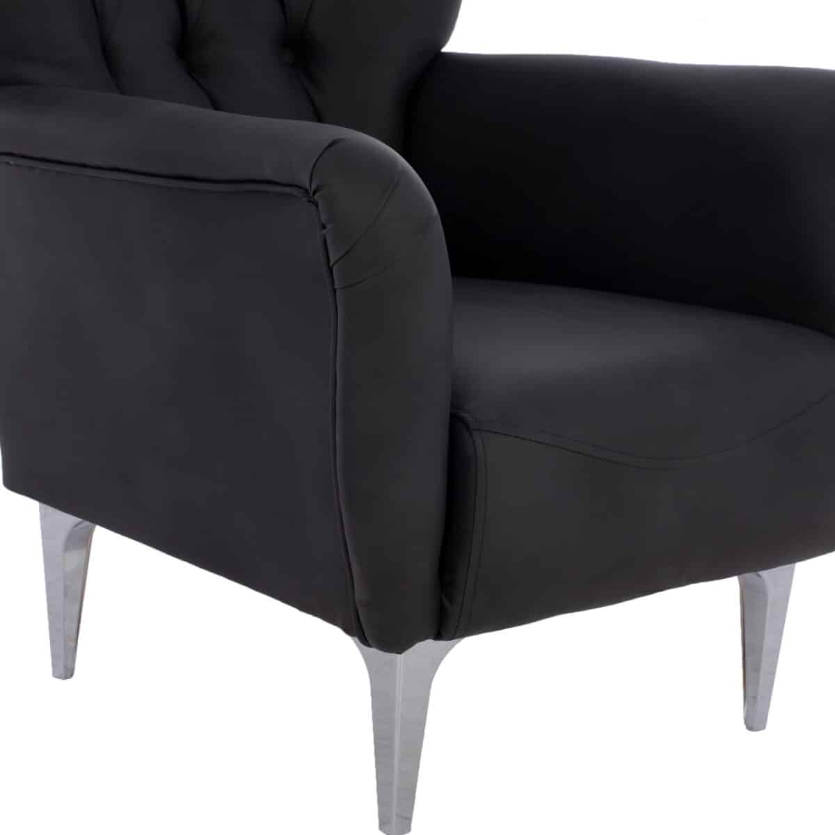polythrona-mperzera-t-chesterfield-se-ch-8 ΠΟΛΥΘΡΟΝΑ ΜΠΕΡΖΕΡΑ Τ. CHESTERFIELD ΣΕ ΧΡΩΜΑ ΜΑΥΡΟ HM9217.01 87x88x100 εκ. - Image 9