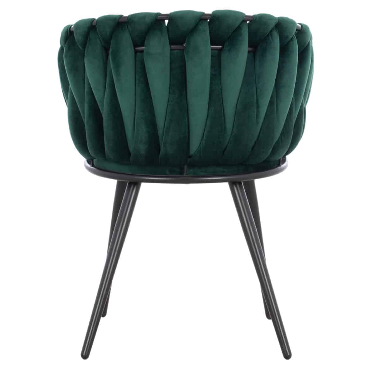 ΠΟΛΥΘΡΟΝΑΚΙ LUANDA ΒΕΛΟΥΔΟ ΚΥΠΑΡΙΣΣΙ ΜΕΤΑΛΛΙΚΑ ΠΟΔΙΑ HM8741.03 60x54x78 εκ. - Image 6