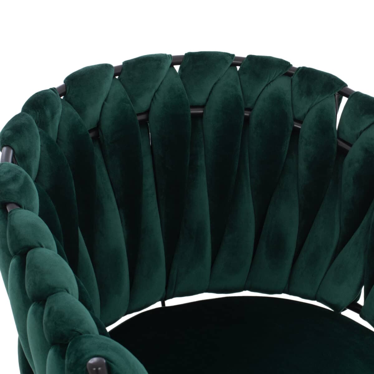 ΠΟΛΥΘΡΟΝΑΚΙ LUANDA ΒΕΛΟΥΔΟ ΚΥΠΑΡΙΣΣΙ ΜΕΤΑΛΛΙΚΑ ΠΟΔΙΑ HM8741.03 60x54x78 εκ. - Image 7