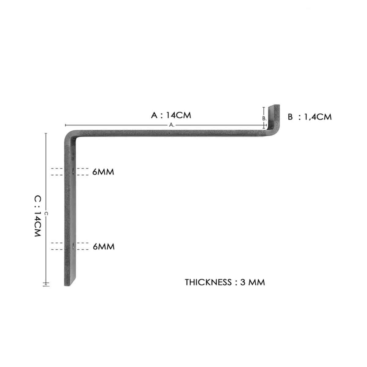 ΡΑΦΙΕΡΑ ΤΟΙΧΟΥ ΣΕ ΚΑΡΥΔΙ ΧΡΩΜΑ HM8997.01 60x14x16 εκ. - Image 8