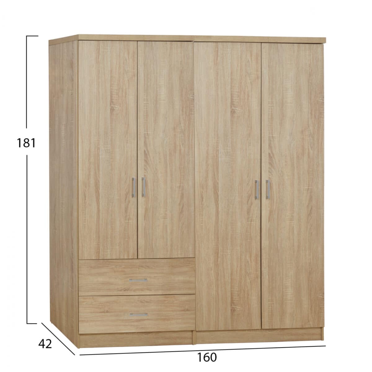 ΣΕΤ 2 ΤΜΧ ΝΤΟΥΛΑΠΑ 4ΦΥΛΛΗ SONAMA 160X42X181 HM11351.02 - Image 2