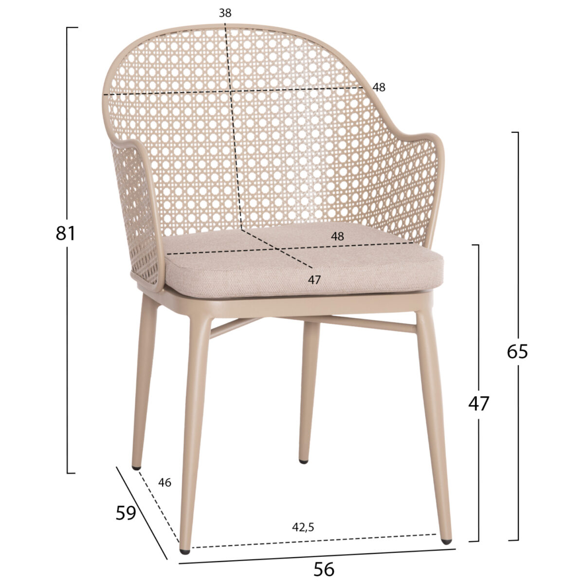 ΣΕΤ LOUNGE 3TMX ΕΞ.ΧΩΡΟΥ OREGO HM21106.03 ΑΛΟΥΜΙΝΙΟ ΣΕ ΚΑΠΟΥΤΣΙΝΟ - Image 2