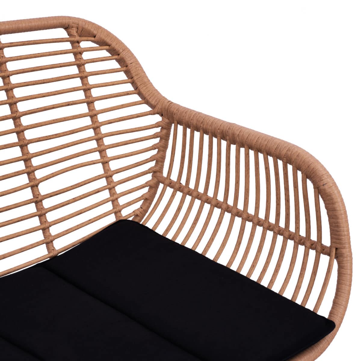 ΣΕΤ ΣΑΛΟΝΙ 4ΤΜΧ ALLEGRA HM5460 ΜΕΤΑΛΛΟ & WICKER ΣΕ ΜΠΕΖ ΧΡΩΜΑ - Image 7