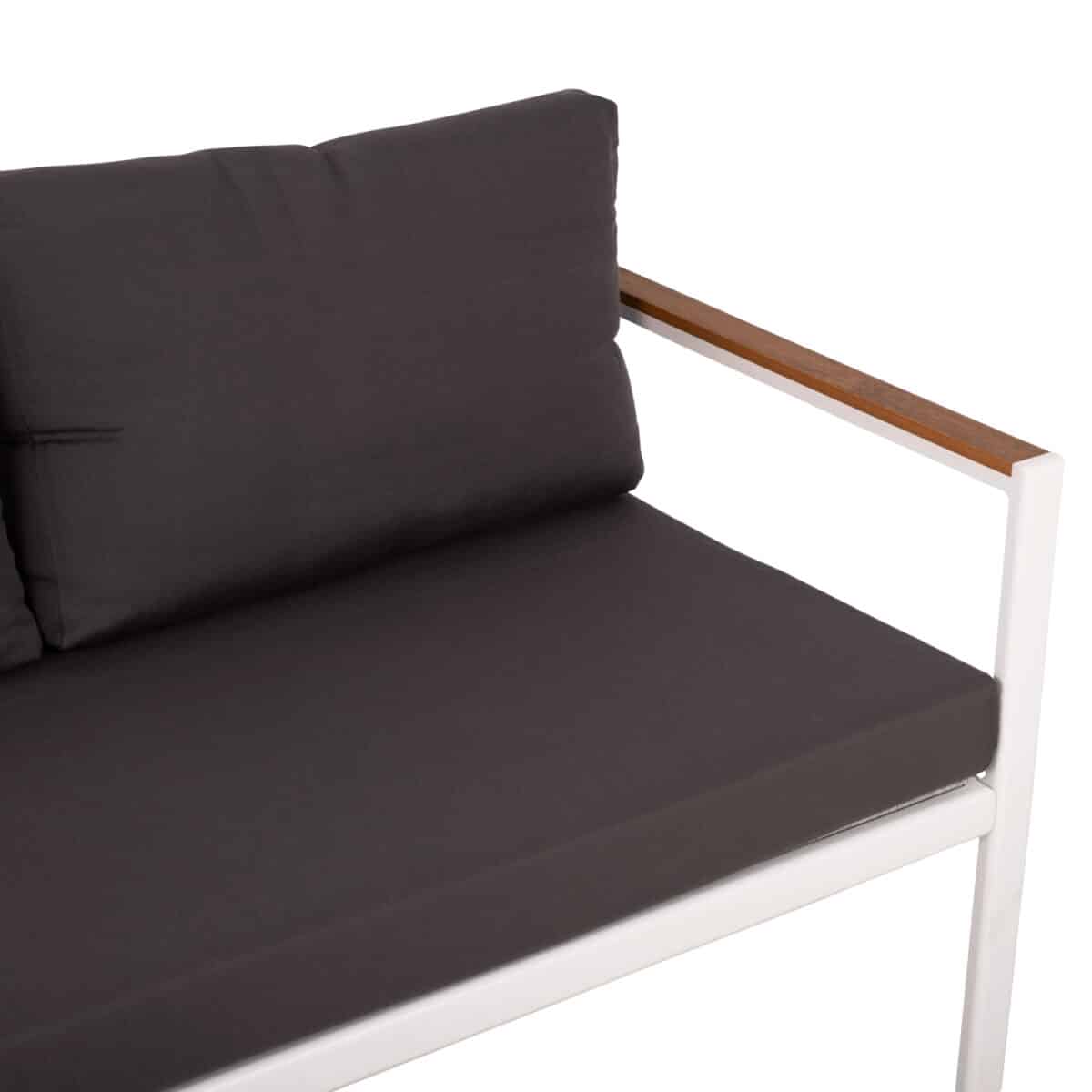 ΣΕΤ ΣΑΛΟΝΙ ΑΛΟΥΜΙΝΙΟΥ ΜΕ POLYWOOD ΕΞΩΤΕΡΙΚΟΥ ΧΩΡΟΥ 4ΤΜΧ LIFE ΛΕΥΚΟ-ΓΚΡΙ HM5089.11 - Image 8