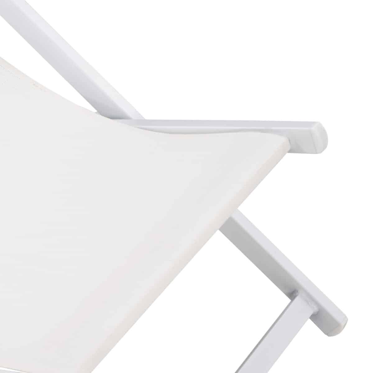 ΣΕΖΛΟΝΓΚ ΕΠΑΓΓΕΛΜΑΤΙΚΗ KEA HM5076.04 ΑΛΟΥΜΙΝΙΟ & TEXTILENE ΛΕΥΚΟ 59,5x102,5x94Υεκ - Image 7