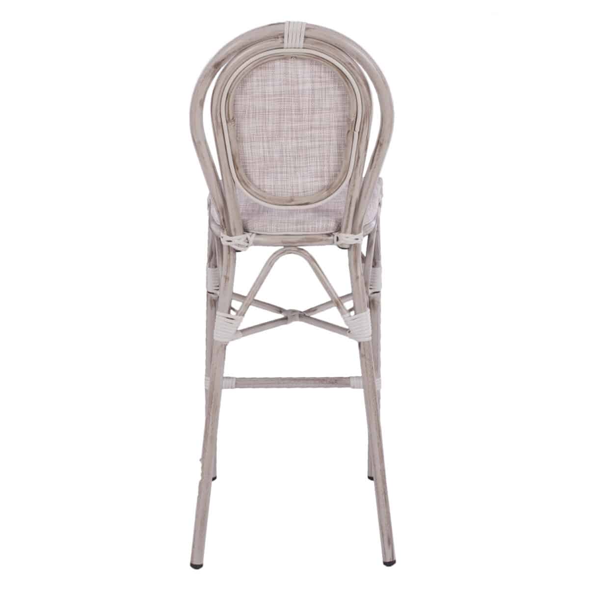 ΣΚΑΜΠΩ ΑΛΟΥΜΙΝΙΟΥ BAMBOO LOOK ΠΑΤΙΝΑ ΛΕΥΚΟ ΜΕ TEXTLINE HM5110 41x52x116 εκ. - Image 5