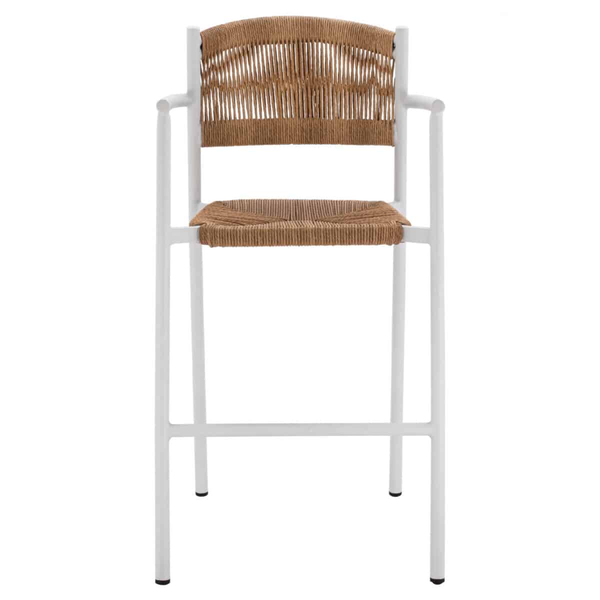 ΣΚΑΜΠΟ ΑΛΟΥΜΙΝΙΟΥ ΛΕΥΚΟ ΜΕ ΣΧΟΙΝΙ ΡΕ ΜΠΕΖ HM5785.01 56x59x107 εκ. - Image 3