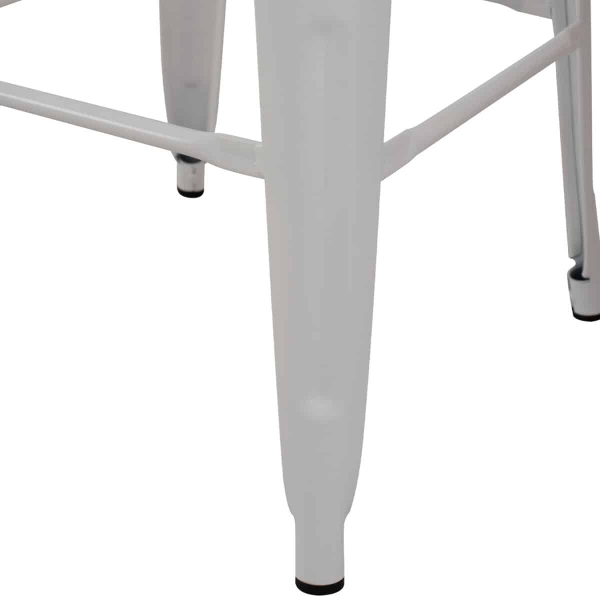 ΣΚΑΜΠΟ BAR ΜΕΤΑΛΛΙΚΟ MELITA ΣΕ ΛΕΥΚΟ ΜΑΤ HM8642.21 43x43x78 εκ. - Image 6