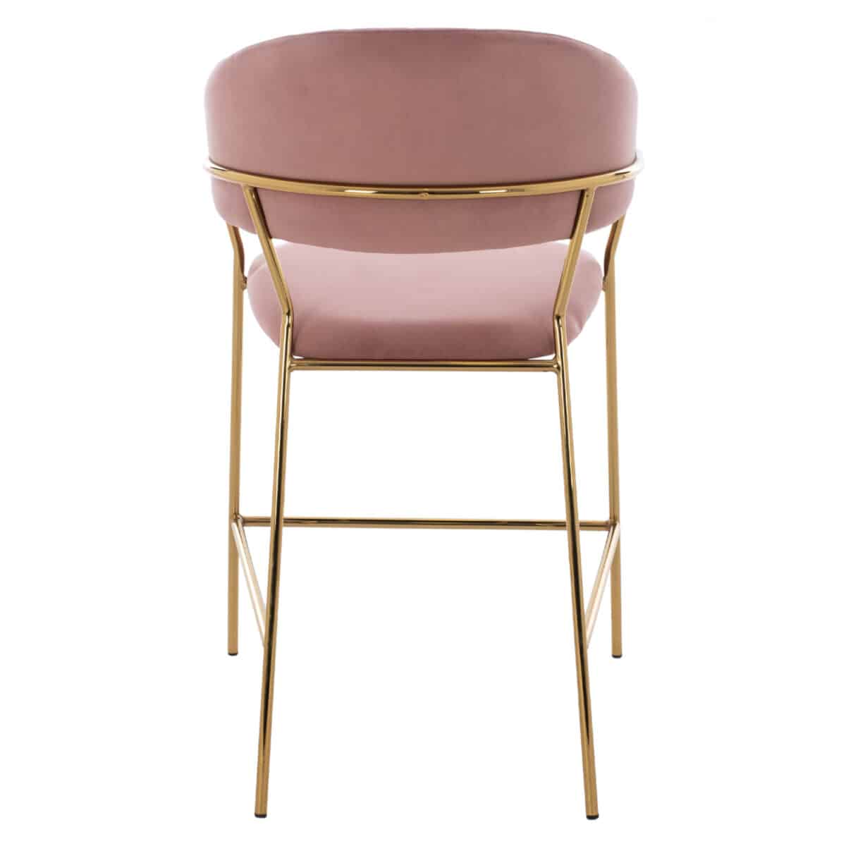 ΣΚΑΜΠΟ ΜΕΣΑΙΟΥ ΥΨΟΥΣ HM8734.02 THEODORE ΒΕΛΟΥΔΟ ΣΑΠΙΟ ΜΗΛΟ ΕΠΙΧΡΥΣΟ ΣΚΕΛΕΤΟ 60x55x100Y εκ. - Image 6