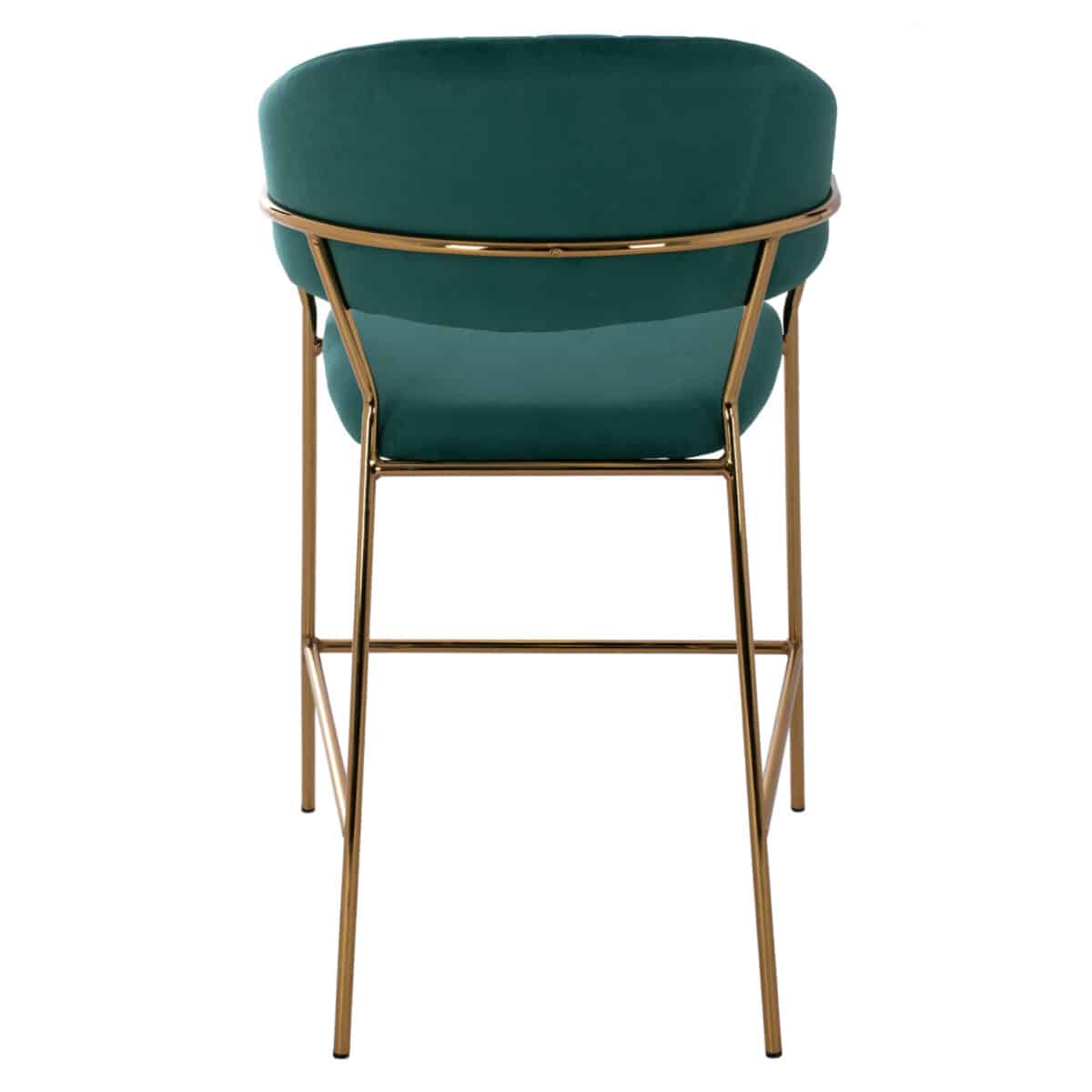 ΣΚΑΜΠΟ ΜΕΣΑΙΟΥ ΥΨΟΥΣ HM8734.03 THEODORE ΒΕΛΟΥΔΟ ΚΥΠΑΡΙΣΣΙ ΕΠΙΧΡΥΣΟ ΣΚΕΛΕΤΟ 60x55x100Y εκ. - Image 6