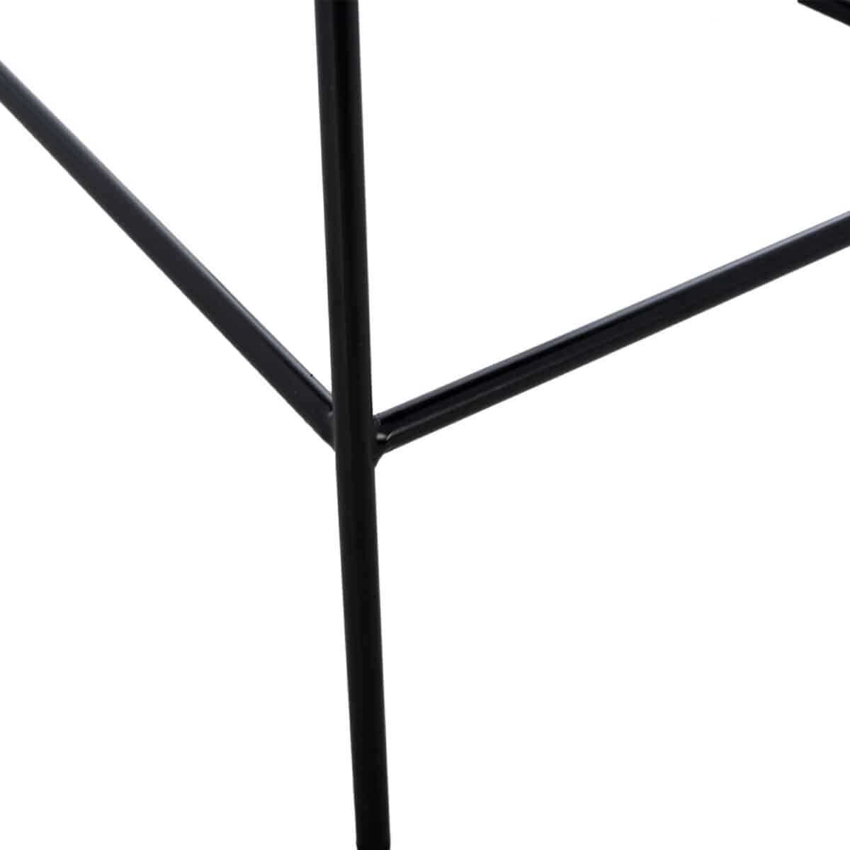 ΣΚΑΜΠΟ ΜΕΣΑΙΟΥ ΥΨΟΥΣ HM8735.01 KELSO ΒΕΛΟΥΔΟ ΓΚΡΙ ΜΕ ΜΕΤΑΛΛΙΚΟ ΣΚΕΛΕΤΟ 54x58x95Υ εκ. - Image 9