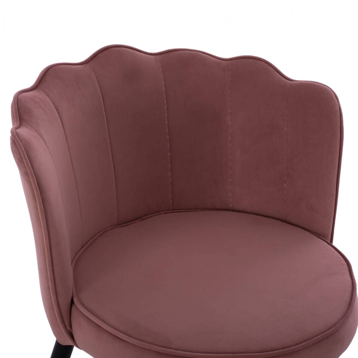 ΣΚΑΜΠΟ ΜΕΣΑΙΟΥ ΥΨΟΥΣ HM8736.02 VESNA ΒΕΛΟΥΔΟ ΣΑΠΙΟ ΜΗΛΟ ΜΕΤΑΛΛΙΚΟ ΣΚΕΛΕΤΟ 50x50x90 εκ. - Image 6