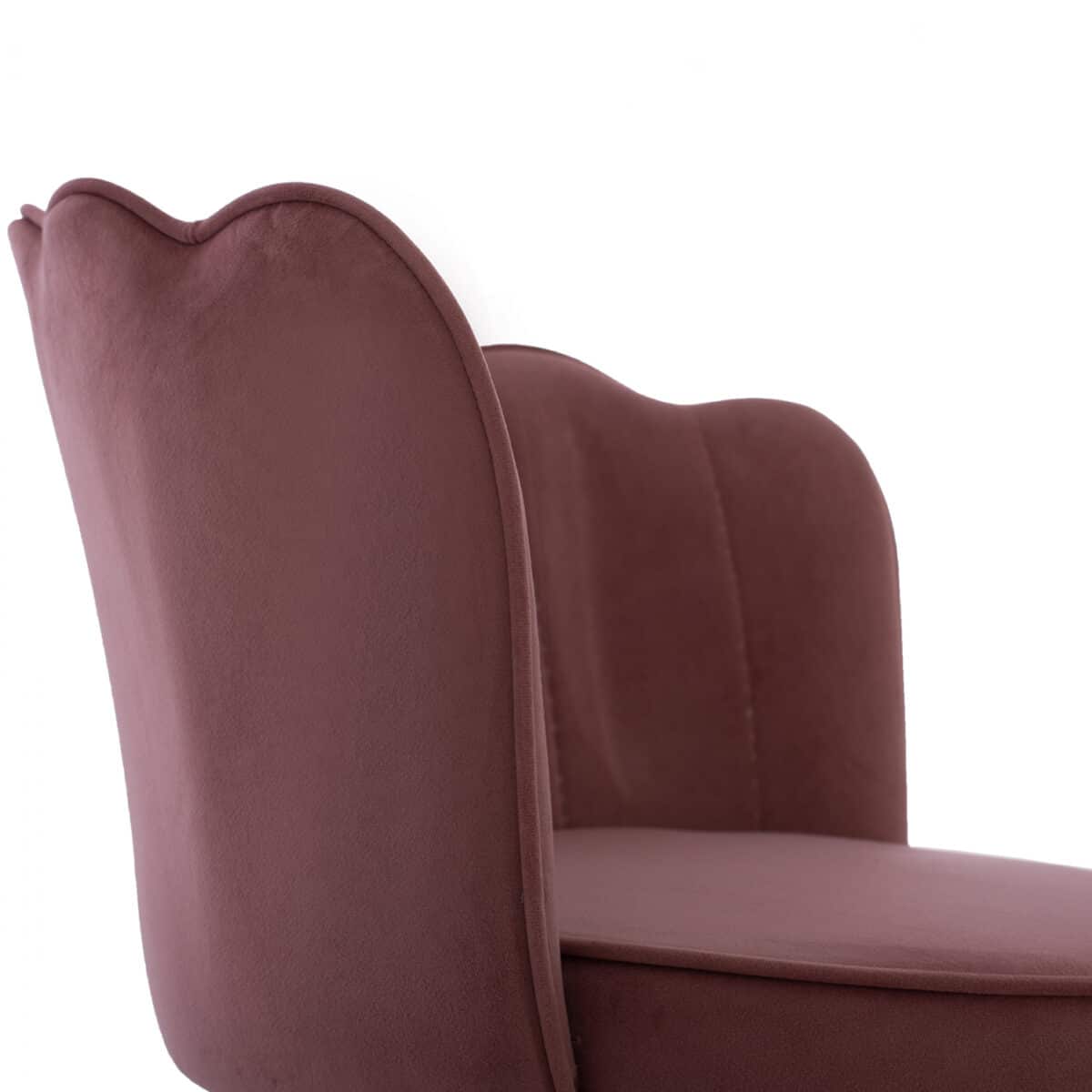 ΣΚΑΜΠΟ ΜΕΣΑΙΟΥ ΥΨΟΥΣ HM8736.02 VESNA ΒΕΛΟΥΔΟ ΣΑΠΙΟ ΜΗΛΟ ΜΕΤΑΛΛΙΚΟ ΣΚΕΛΕΤΟ 50x50x90 εκ. - Image 10