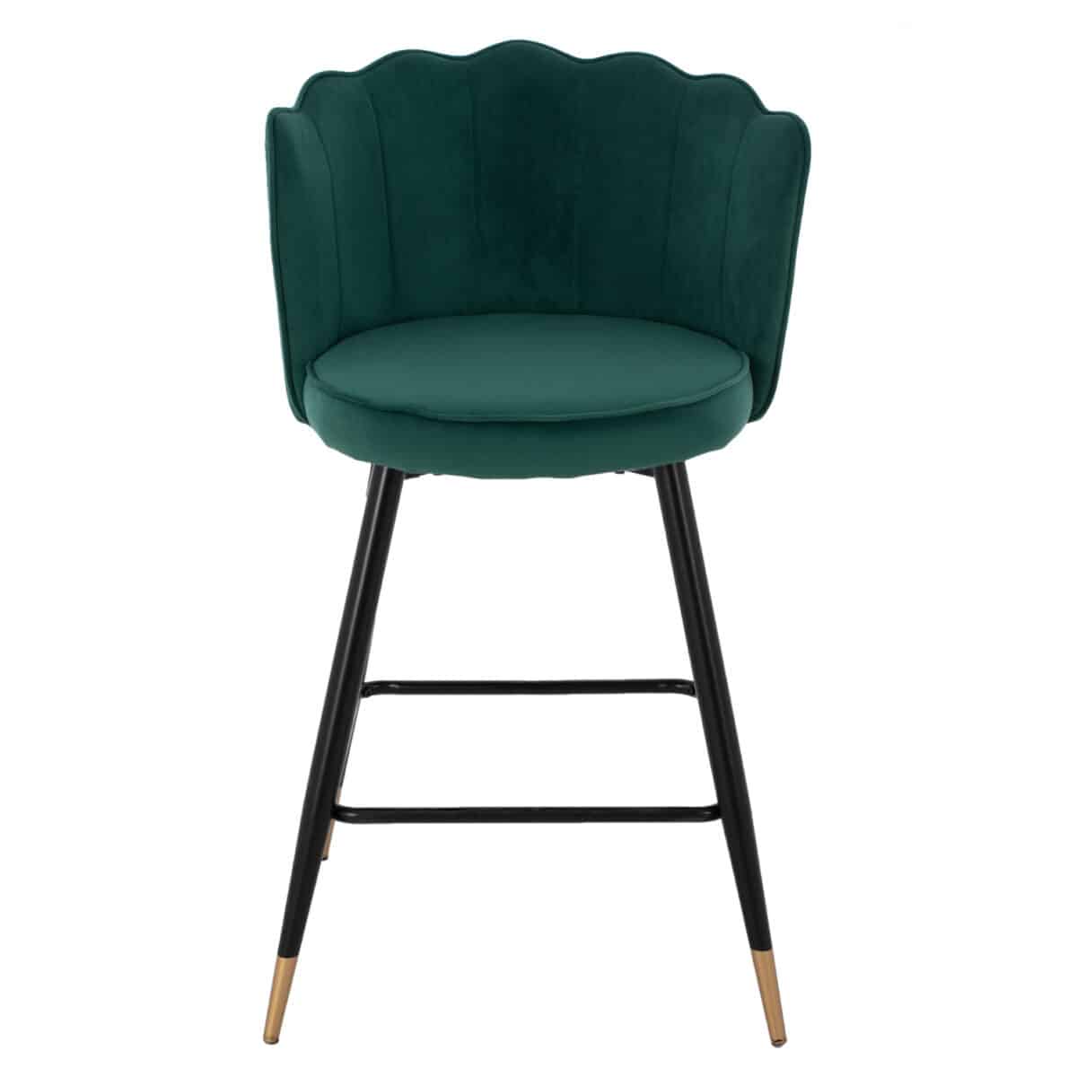 ΣΚΑΜΠΟ ΜΕΣΑΙΟΥ ΥΨΟΥΣ HM8736.03 VESNA ΒΕΛΟΥΔΟ ΚΥΠΑΡΙΣΣΙ ΜΕΤΑΛΛΙΚΟ ΣΚΕΛΕΤΟ 50x50x90 εκ. - Image 3