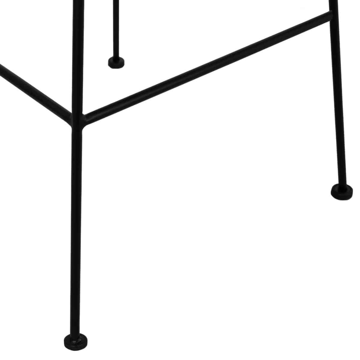 ΣΚΑΜΠΟ ΜΕΤΑΛΛΙΚΟ ΜΕ ΜΑΞΙΛΑΡΙ ALLEGRA HM5455 ΜΕ WICKER ΜΠΕΖ 46,5x55x117,5Υ εκ. - Image 9