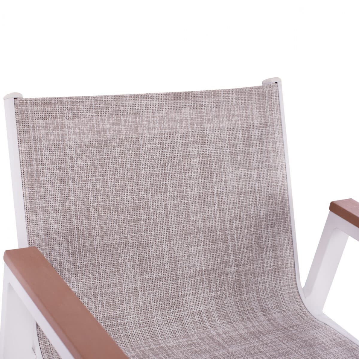 ΣΚΑΜΠΟ ΜΠΑΡ ΑΛΟΥΜΙΝΙΟΥ ΛΕΥΚΟ ΜΕ POLYWOOD 52 x 58 x 108 εκ. HM5790.01 - Image 6