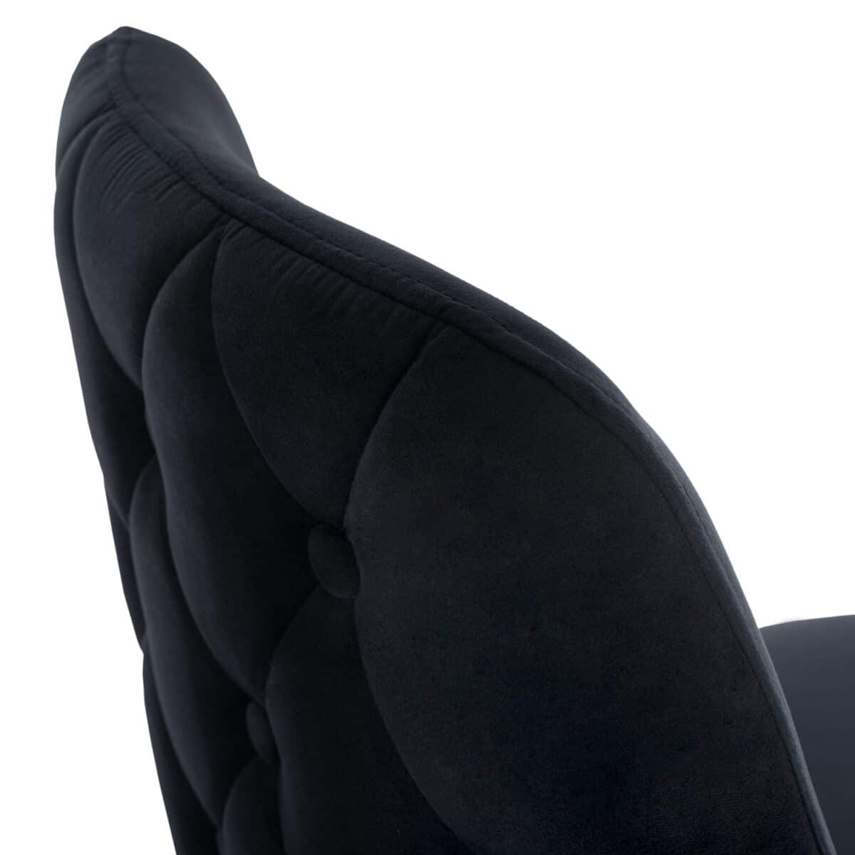 ΣΚΑΜΠΟ ΜΠΑΡ SERENITY HM8519.04 ΒΕΛΟΥΔΟ ΜΑΥΡΟ ΜΕ ΜΕΤΑΛΛΙΚΟ ΣΚΕΛΕΤΟ 53x48x110 εκ. - Image 7