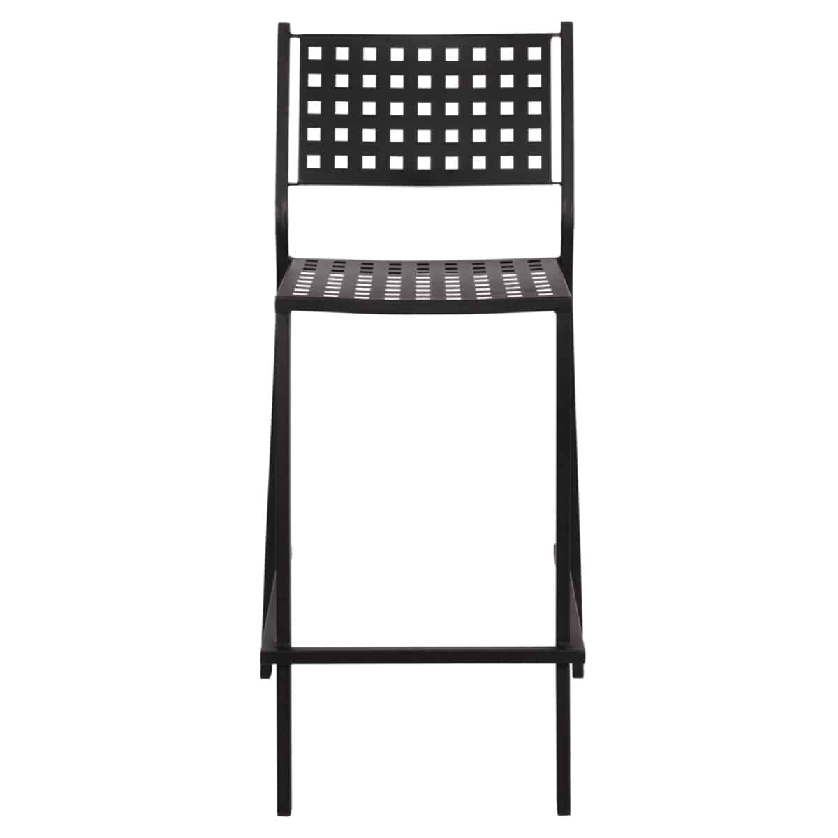 ΣΚΑΜΠΟ ΜΠΑΡ ΜΕΤΑΛΛΙΚΟ OLYMPIAS HM5528.01 ΣΕ ΜΑΥΡΗ ΑΠΟΧΡΩΣΗ 47x58x111 εκ. - Image 3