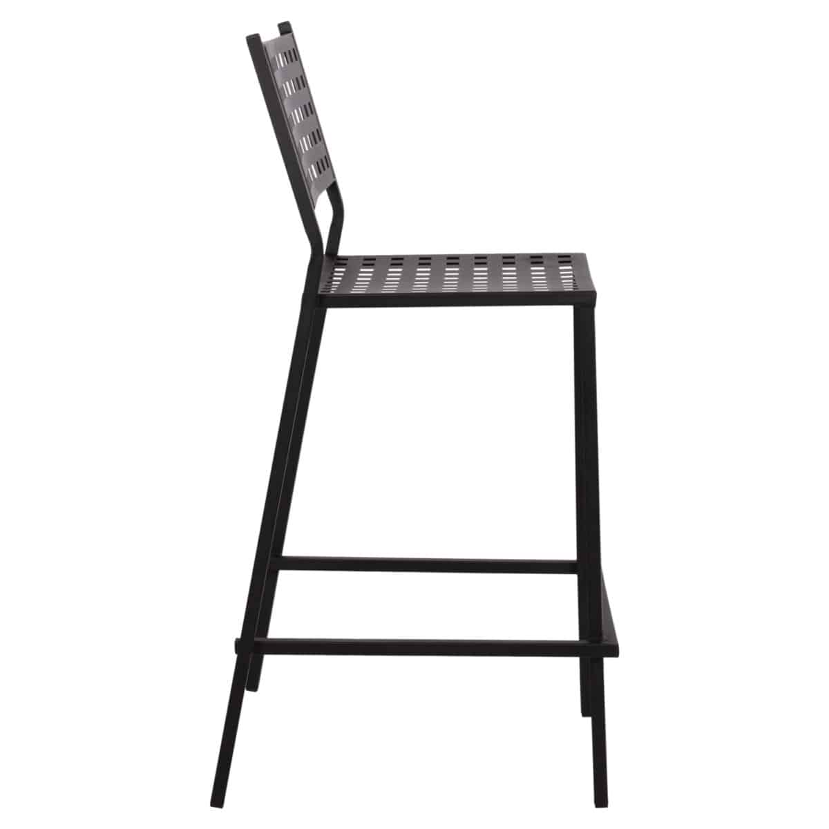 ΣΚΑΜΠΟ ΜΠΑΡ ΜΕΤΑΛΛΙΚΟ OLYMPIAS HM5528.01 ΣΕ ΜΑΥΡΗ ΑΠΟΧΡΩΣΗ 47x58x111 εκ. - Image 4