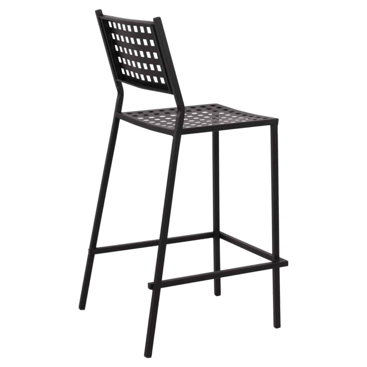 ΣΚΑΜΠΟ ΜΠΑΡ ΜΕΤΑΛΛΙΚΟ OLYMPIAS HM5528.01 ΣΕ ΜΑΥΡΗ ΑΠΟΧΡΩΣΗ 47x58x111 εκ. - Image 5