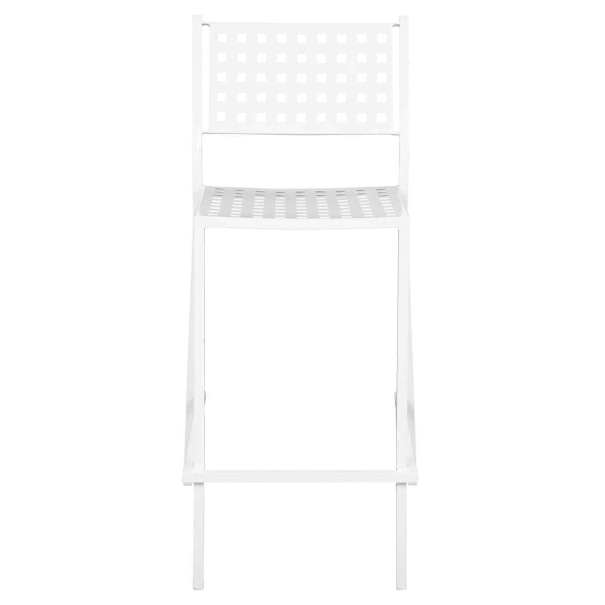 ΣΚΑΜΠΟ ΜΠΑΡ ΜΕΤΑΛΛΙΚΟ OLYMPIAS HM5528.02 ΣΕ ΛΕΥΚΗ ΑΠΟΧΡΩΣΗ 47x58x111 εκ. - Image 3