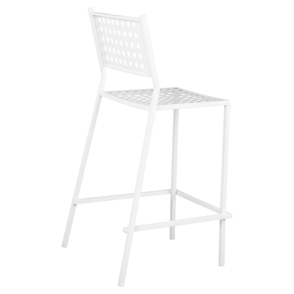 ΣΚΑΜΠΟ ΜΠΑΡ ΜΕΤΑΛΛΙΚΟ OLYMPIAS HM5528.02 ΣΕ ΛΕΥΚΗ ΑΠΟΧΡΩΣΗ 47x58x111 εκ. - Image 5