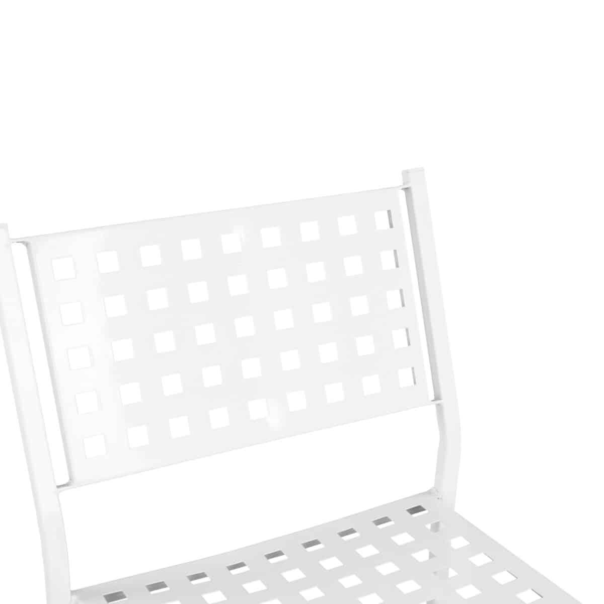 ΣΚΑΜΠΟ ΜΠΑΡ ΜΕΤΑΛΛΙΚΟ OLYMPIAS HM5528.02 ΣΕ ΛΕΥΚΗ ΑΠΟΧΡΩΣΗ 47x58x111 εκ. - Image 7