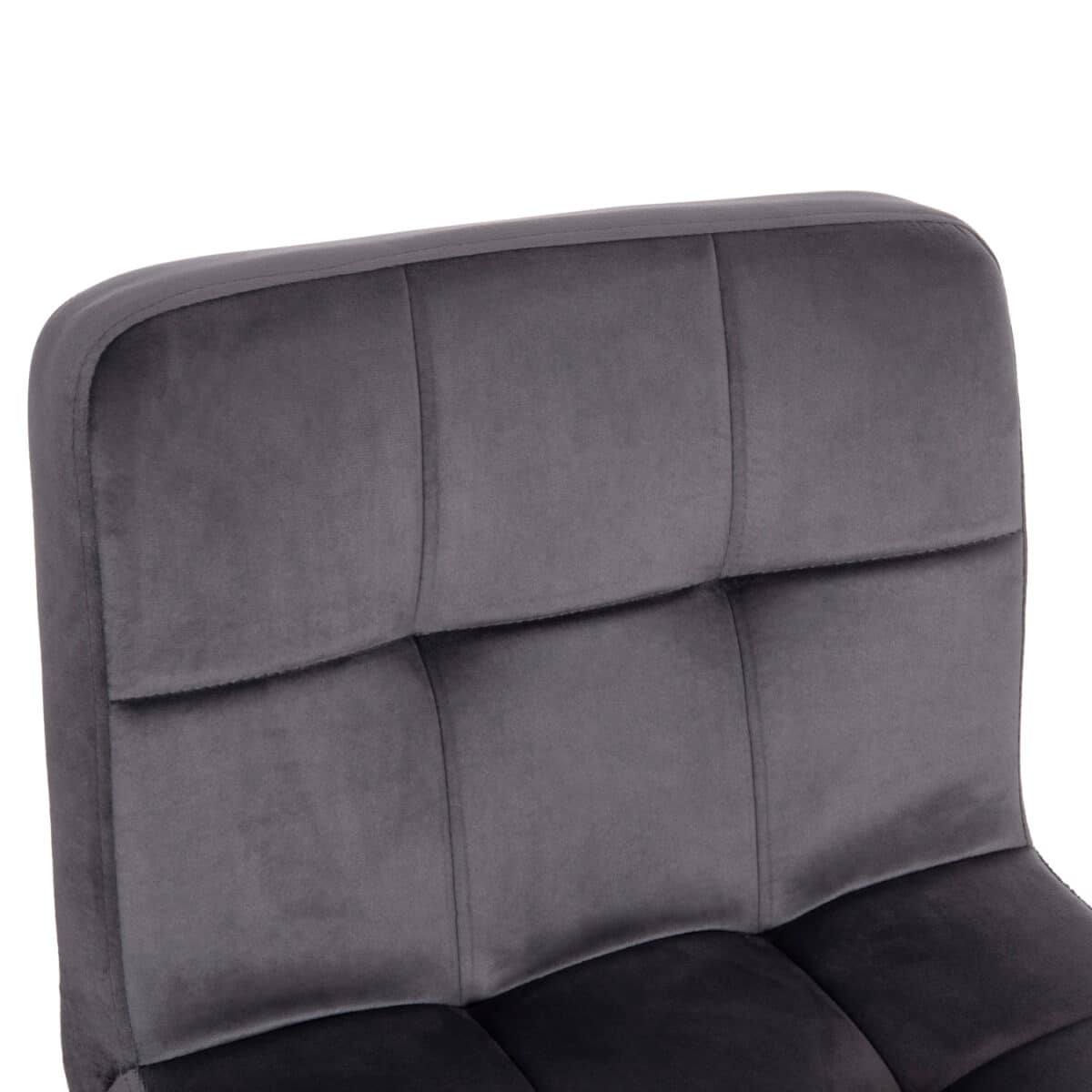 ΣΚΑΜΠΟ ΜΠΑΡ ΠΕΡΙΣΤΡΕΦΟΜΕΝΟ DIANA HM202.41 ΓΚΡΙ ΒΕΛΟΥΔΟ--ΜΕΤΑΛΛΟ ΜΑΥΡΟ ΜΑΤ 44x52x109Υεκ - Image 7