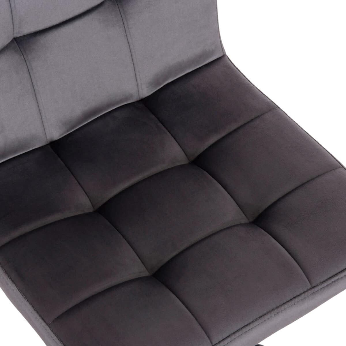 ΣΚΑΜΠΟ ΜΠΑΡ ΠΕΡΙΣΤΡΕΦΟΜΕΝΟ DIANA HM202.41 ΓΚΡΙ ΒΕΛΟΥΔΟ--ΜΕΤΑΛΛΟ ΜΑΥΡΟ ΜΑΤ 44x52x109Υεκ - Image 8