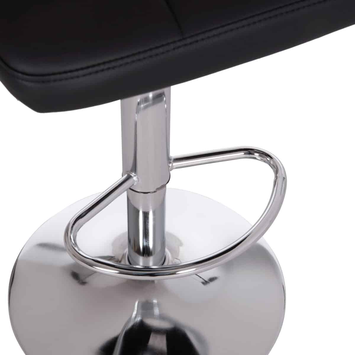 ΣΚΑΜΠΟ ΜΠΑΡ ΠΕΡΙΣΤΡΕΦΟΜΕΝΟ DIANA HM202.21 ΜΑΥΡΟ PU--ΜΕΤΑΛΛΟ ΧΡΩΜΙΟ 44x52x109Υεκ. - Image 9