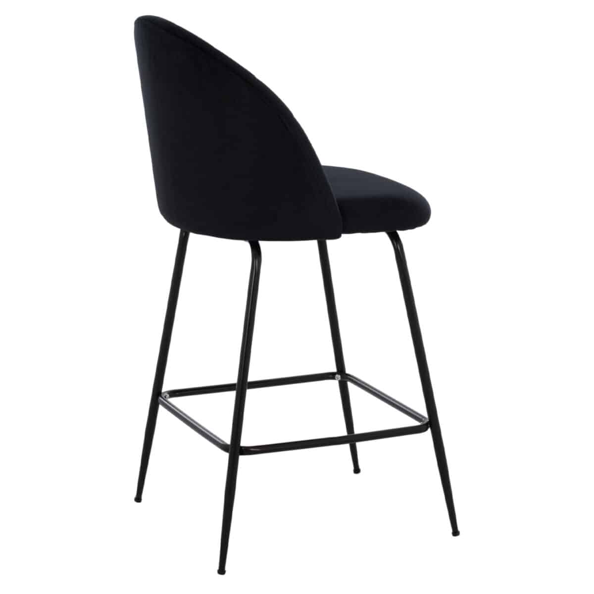 ΣΚΑΜΠΟ ODED ΜΕΣΑΙΟΥ ΥΨΟΥΣ HM8732.14 ΜΕ ΜΕΤΑΛΛΙΚΑ ΠΟΔΙΑ & ΒΕΛΟΥΔΟ ΜΑΥΡΟ 45x53x98 εκ. - Image 5