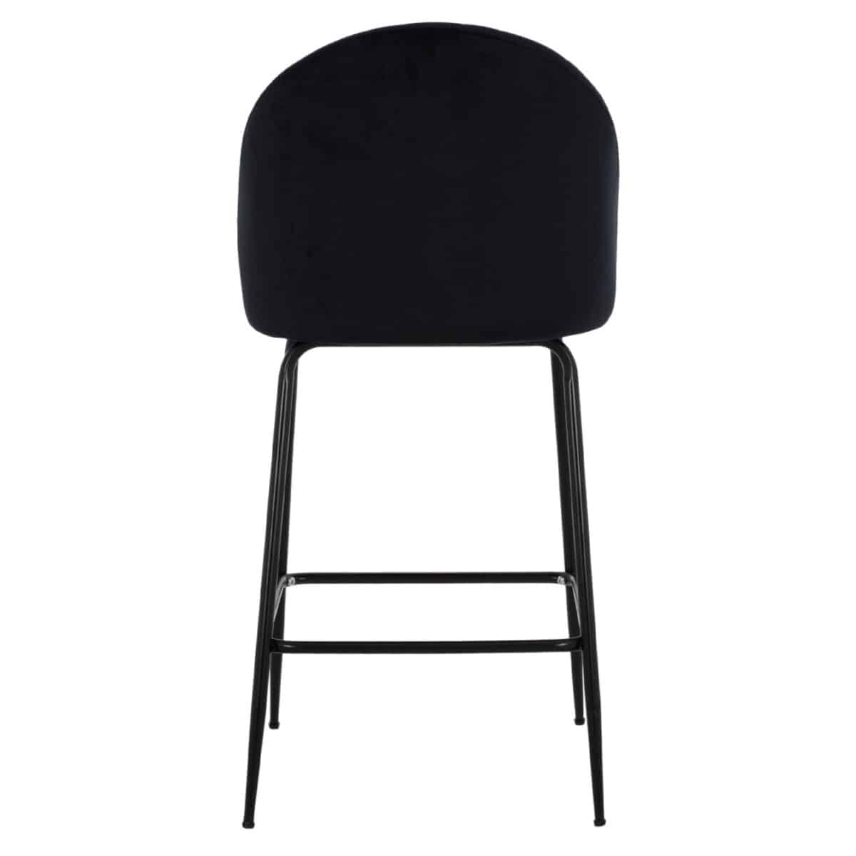 ΣΚΑΜΠΟ ODED ΜΕΣΑΙΟΥ ΥΨΟΥΣ HM8732.14 ΜΕ ΜΕΤΑΛΛΙΚΑ ΠΟΔΙΑ & ΒΕΛΟΥΔΟ ΜΑΥΡΟ 45x53x98 εκ. - Image 6