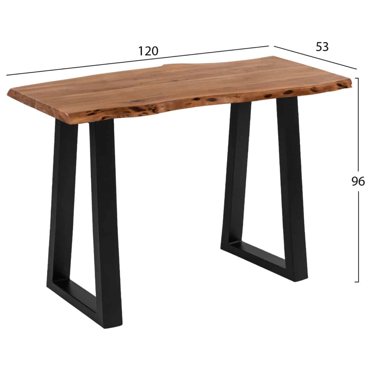 ΣΤΑΝΤ ΜΠΑΡ MONTANA 4εκ.ΠΑΧΟΥΣ ΑΠΟ ΜΑΣΙΦ ΞΥΛΟ ΑΚΑΚΙΑΣ HM8463.11 120x53x96Υ εκ. - Image 2