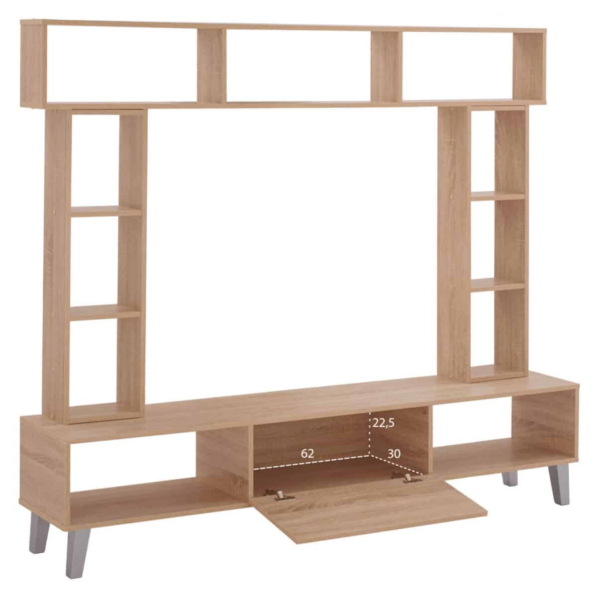 ΣΥΝΘΕΣΗ ΤΗΛΕΟΡΑΣΗΣ CHARLIZE SONAMA HM2253.02 180,5x32x155,5 εκ. - Image 3