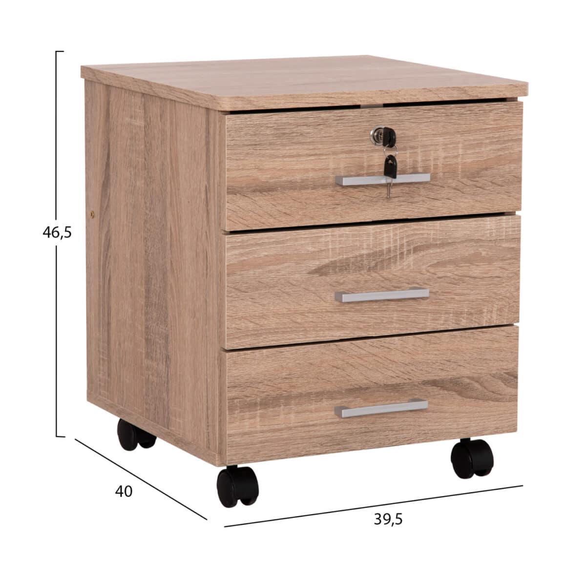 ΣΥΡΤΑΡΙΕΡΑ ΓΡΑΦΕΙΟΥ HAYDEN HM2282.02 ΣΕ SONAMA ΧΡΩΜΑ 39.5x40x46.5Υεκ - Image 2