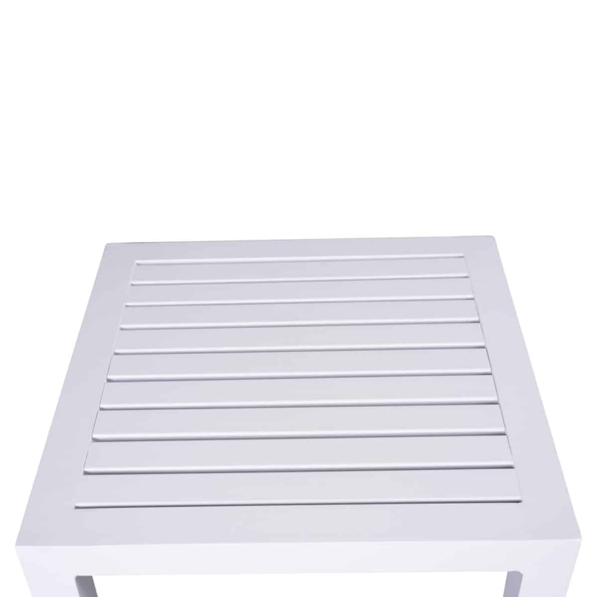 ΤΡΑΠΕΖΙ ΑΛΟΥΜΙΝΙΟΥ QIANA HM5402.01 ΛΕΥΚΟ 45x45x45,5 εκ. - Image 4