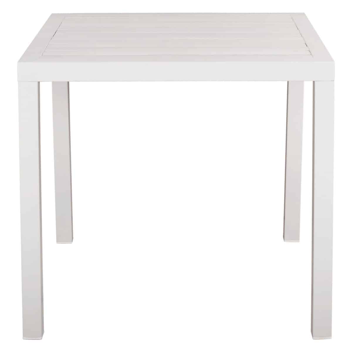 ΤΡΑΠΕΖΙ ΑΛΟΥΜΙΝΙΟΥ SAHIRA ΣΕ ΛΕΥΚΗ ΑΠΟΧΡΩΣΗ 80Χ80X75,5Υεκ. HM5572.01 - Image 3