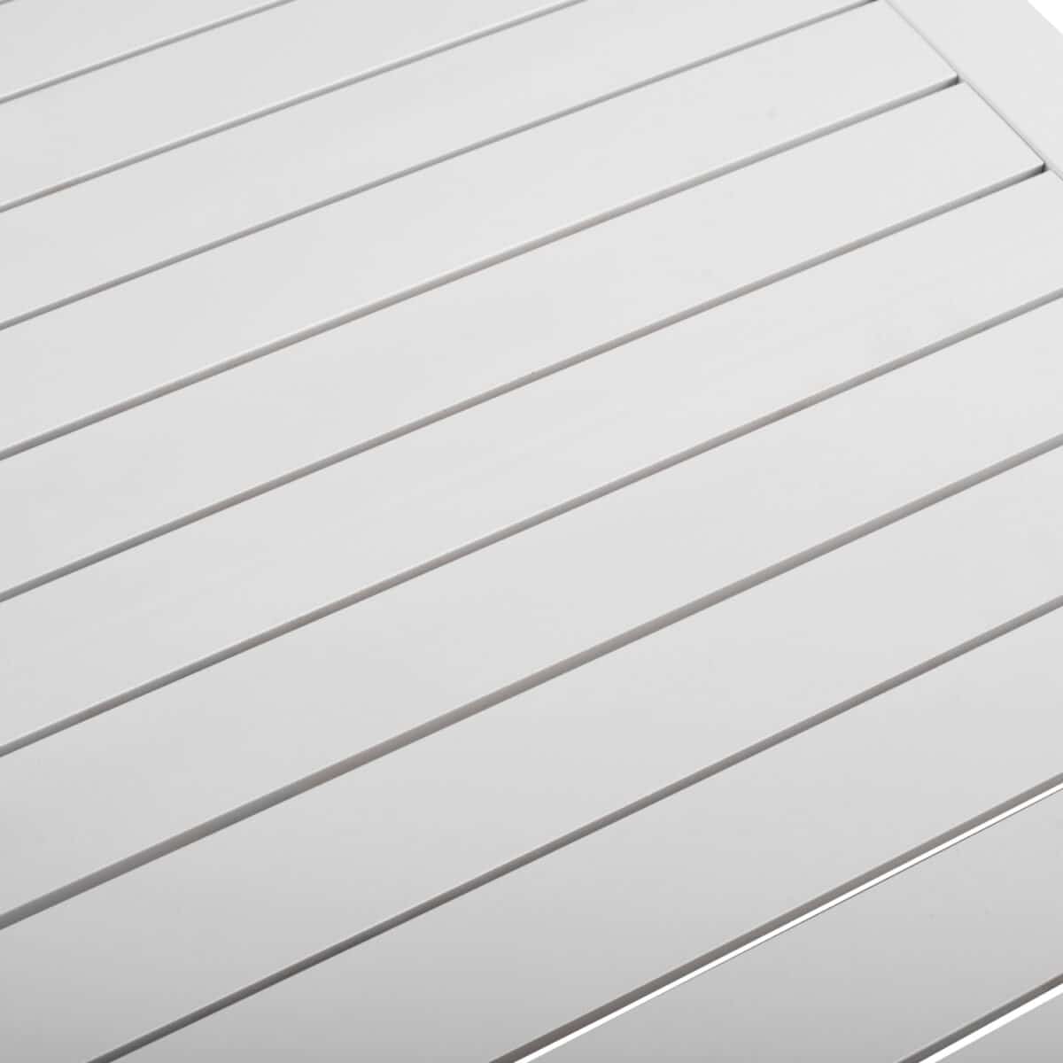 ΤΡΑΠΕΖΙ ΑΛΟΥΜΙΝΙΟΥ SAHIRA ΣΕ ΛΕΥΚΗ ΑΠΟΧΡΩΣΗ 80Χ80X75,5Υεκ. HM5572.01 - Image 5