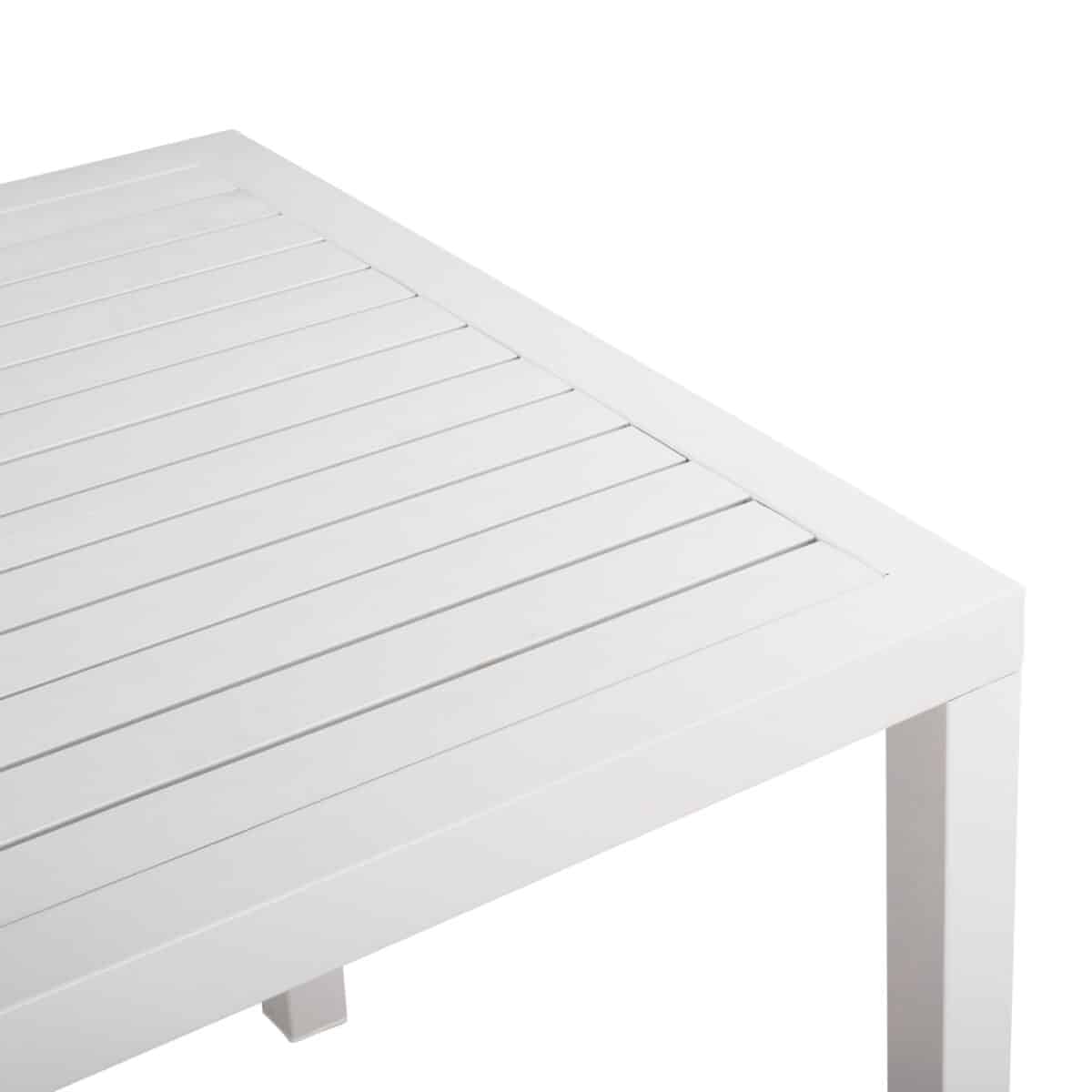 ΤΡΑΠΕΖΙ ΑΛΟΥΜΙΝΙΟΥ SAHIRA ΣΕ ΛΕΥΚΗ ΑΠΟΧΡΩΣΗ 80Χ80X75,5Υεκ. HM5572.01 - Image 6