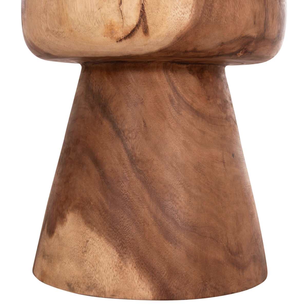 ΣΚΑΜΠΟ-ΤΡΑΠΕΖΑΚΙ ΣΤΡΟΓΓΥΛΟ CUPRE HM9793.11 ΜΑΣΙΦ ΞΥΛΟ SUAR-ΦΥΣΙΚΟ Φ40x45Υεκ. - Image 7