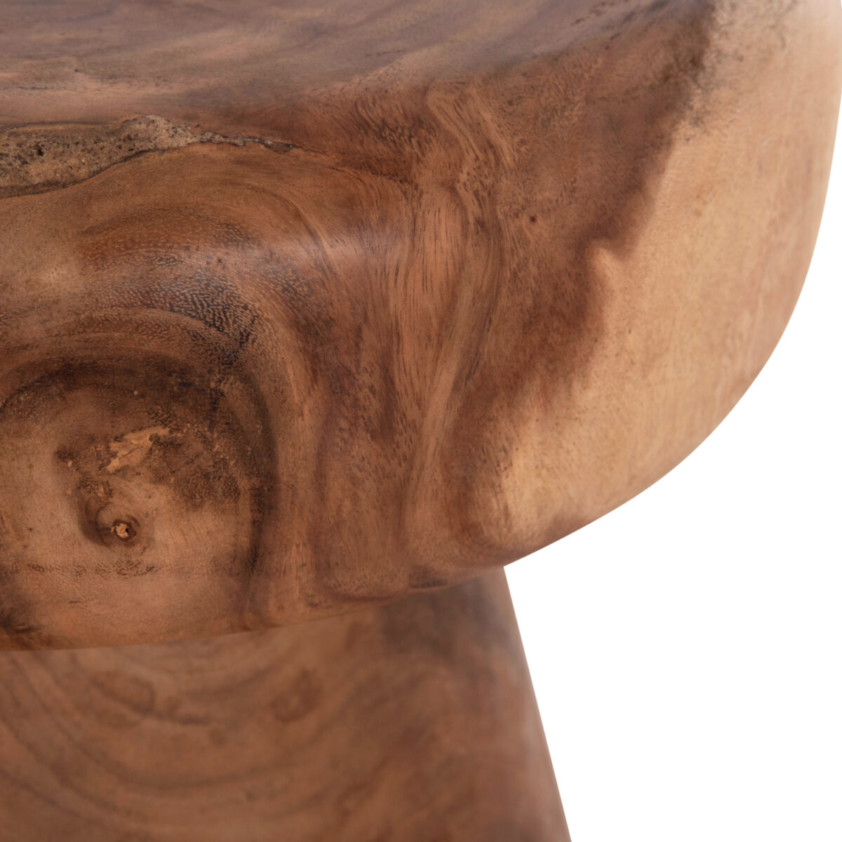 ΣΚΑΜΠΟ-ΤΡΑΠΕΖΑΚΙ ΣΤΡΟΓΓΥΛΟ CUPRE HM9793.11 ΜΑΣΙΦ ΞΥΛΟ SUAR-ΦΥΣΙΚΟ Φ40x45Υεκ. - Image 9