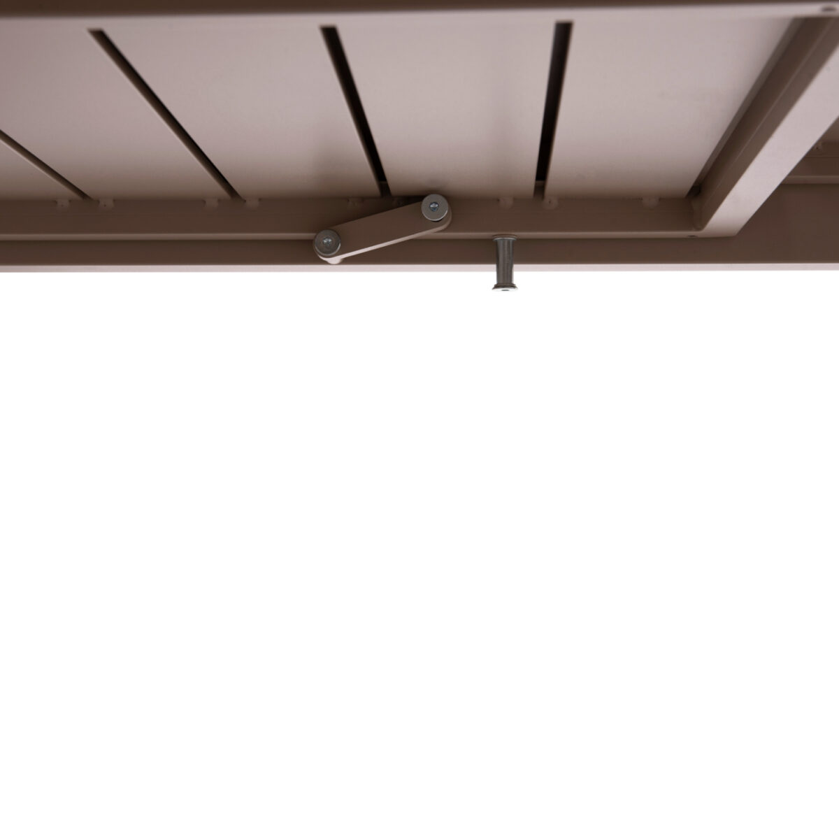 ΤΡΑΠΕΖΙ ΕΠΕΚΤΕΙΝΟΜΕΝΟ KRUM HM6277.04 ΑΛΟΥΜΙΝΙΟ ΚΑΠΟΥΤΣΙΝΟ 160-240x90x73Υεκ. - Image 9