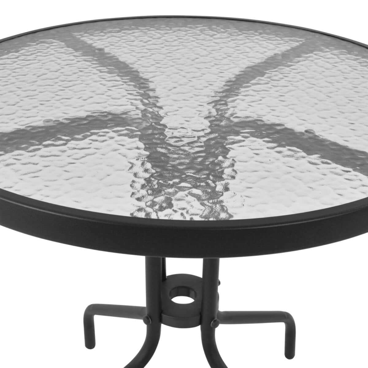 ΤΡΑΠΕΖΙ LIMA Φ70Χ70Υεκ.ΜΕΤΑΛΛΙΚΟ ΓΚΡΙ ΜΕ ΓΥΑΛΙΝΗ ΕΠΙΦΑΝΕΙΑ HM5146.01 - Image 4