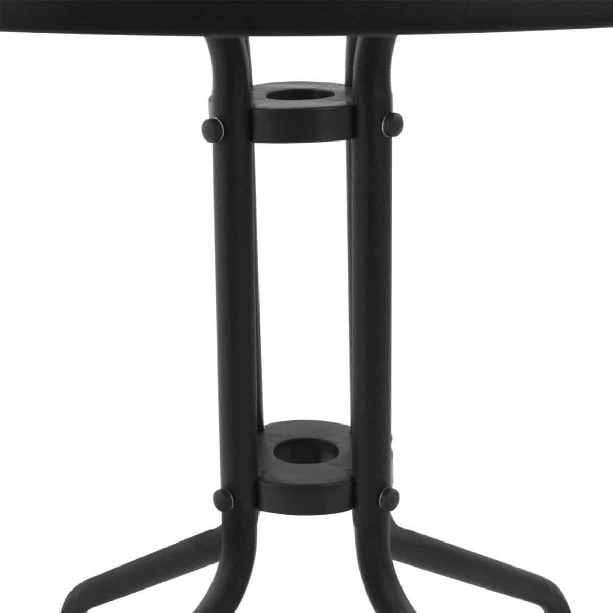 ΤΡΑΠΕΖΙ LIMA Φ70Χ70Υεκ.ΜΕΤΑΛΛΙΚΟ ΓΚΡΙ ΜΕ ΓΥΑΛΙΝΗ ΕΠΙΦΑΝΕΙΑ HM5146.01 - Image 5