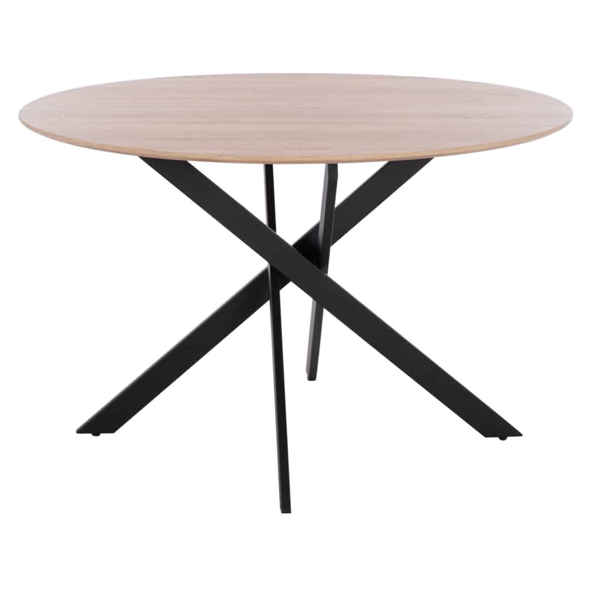 ΤΡΑΠΕΖΙ ROSARIO ΜΕ ΜDF ΕΠΙΦΑΝΕΙΑ SONAMA & ΜΕΤΑΛΛΙΚΑ ΠΟΔΙΑ HM8742.01 Φ120Χ75 εκ. - Image 3