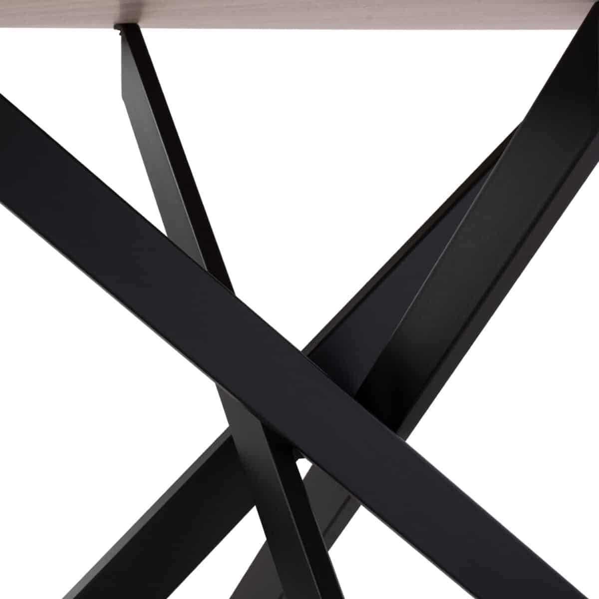 ΤΡΑΠΕΖΙ ROSARIO ΜΕ ΜDF ΕΠΙΦΑΝΕΙΑ SONAMA & ΜΕΤΑΛΛΙΚΑ ΠΟΔΙΑ HM8742.01 Φ120Χ75 εκ. - Image 5