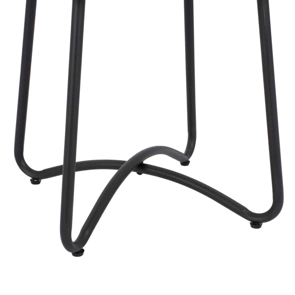 ΤΡΑΠΕΖΙ ΜΕΤΑΛΛΙΚΟ GERRY HM5717 ΜΕ WICKER ΜΠΕΖ 50x50x48,5 εκ. - Image 5