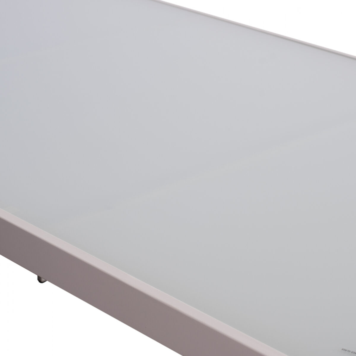 ΤΡΑΠΕΖΙ ΜΕΤΑΛΛΙΚΟ OFER ΟΡΘΟΓΩΝΙΟ ΛΕΥΚΟ ΠΑΓΟΥ ΜΕ ΓΥΑΛΙ HM5767.03 150X90Χ75Υ εκ. - Image 7