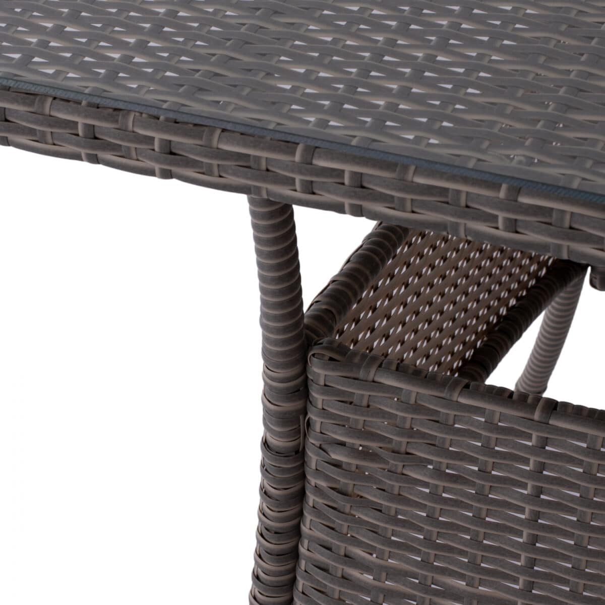 ΤΡΑΠΕΖΙ ΜΕΤΑΛΛΙΚΟ MILITARY RATTAN ΓΚΡΙ HM5141.31 120x70x75Υ εκ. - Image 8